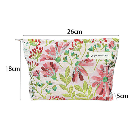 Vintage-Broderie-Blumen-Sac