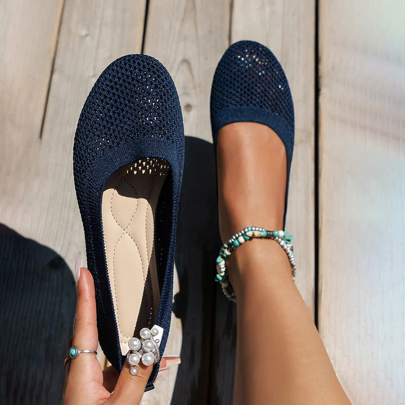 Bequeme luftdurchlässige Plateauschuhe