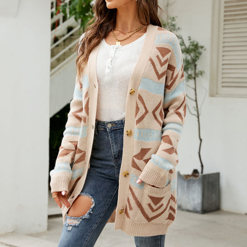 Vintage lockerer gestrickter Cardigan