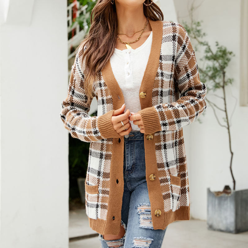 Vintage lockerer gestrickter Cardigan