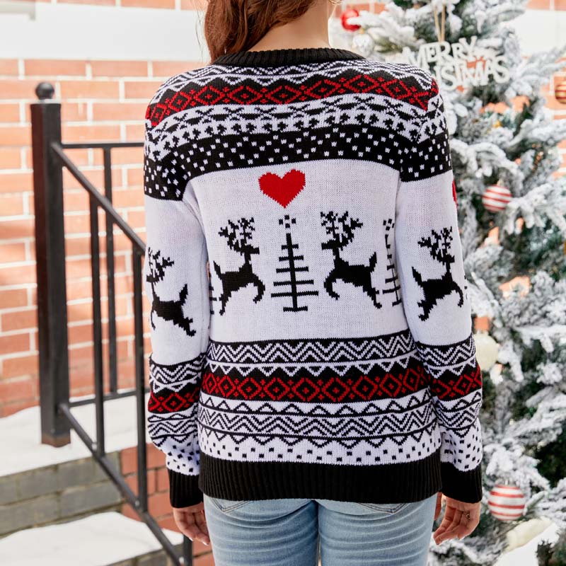 Lässiges Weihnachtsstrickpulli