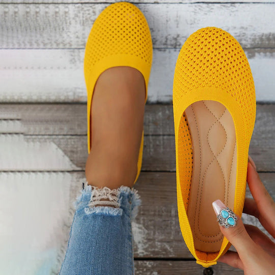 Bequeme luftdurchlässige Plateauschuhe