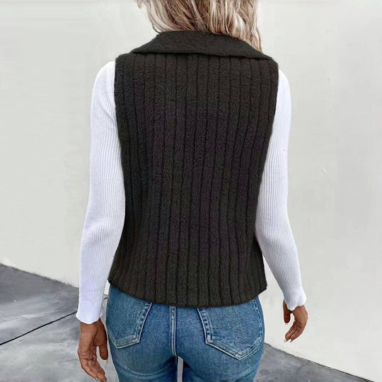 Lässiger Einfarbiger Cardigan