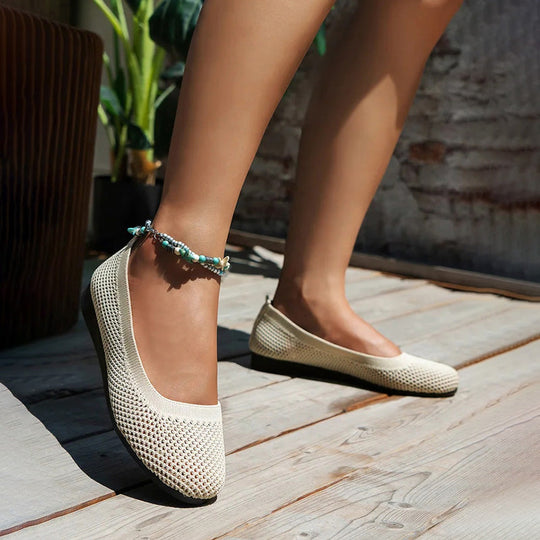 Bequeme luftdurchlässige Plateauschuhe