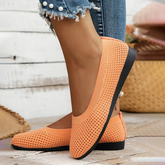 Bequeme luftdurchlässige Plateauschuhe