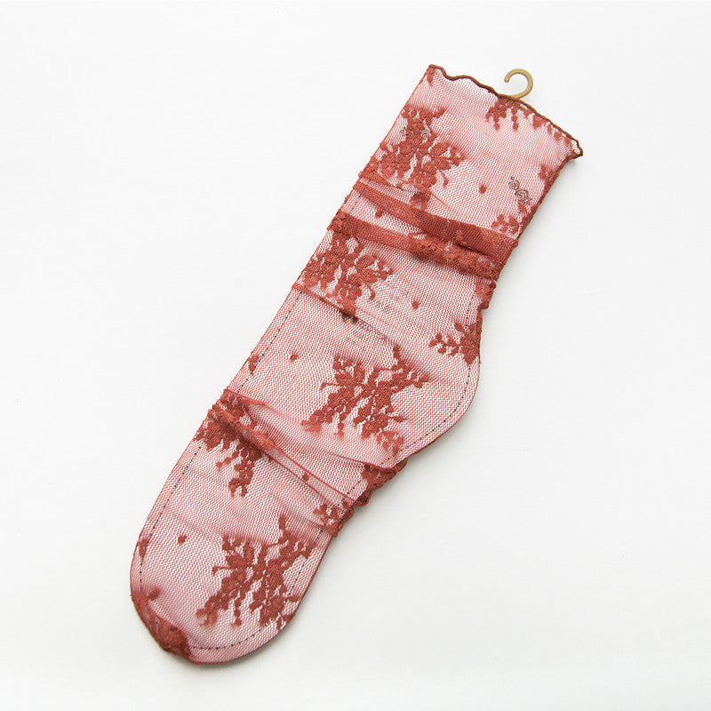 Atmungsaktive Spitze Socken