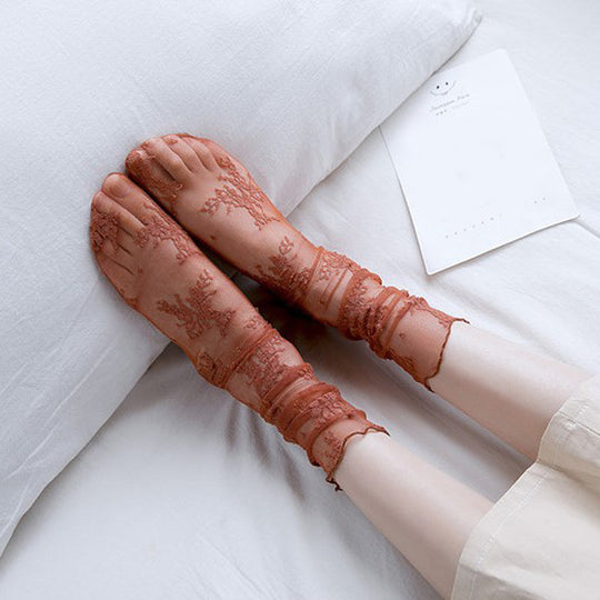 Atmungsaktive Spitze Socken