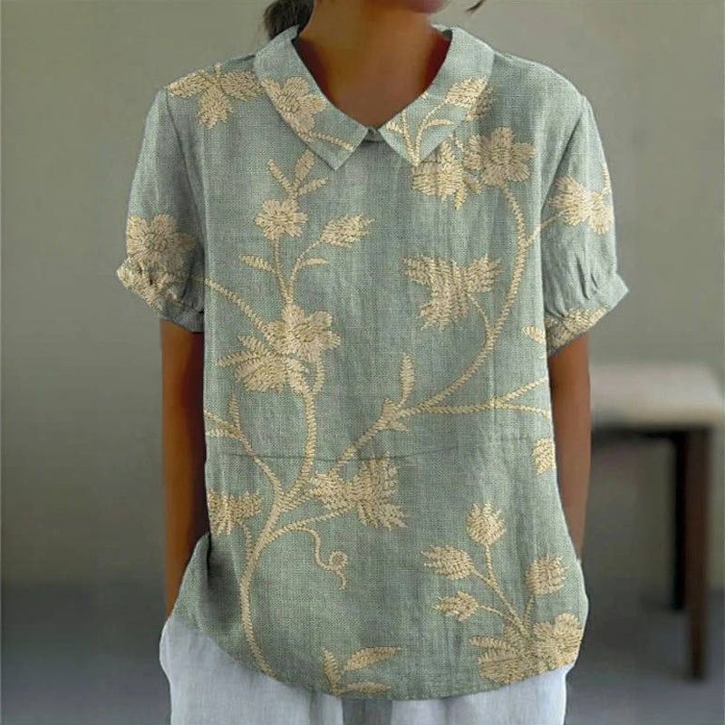 Vintage Bluse mit Blumenmuster