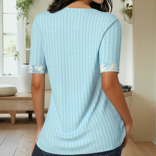 Elegante Patchwork-Bluse