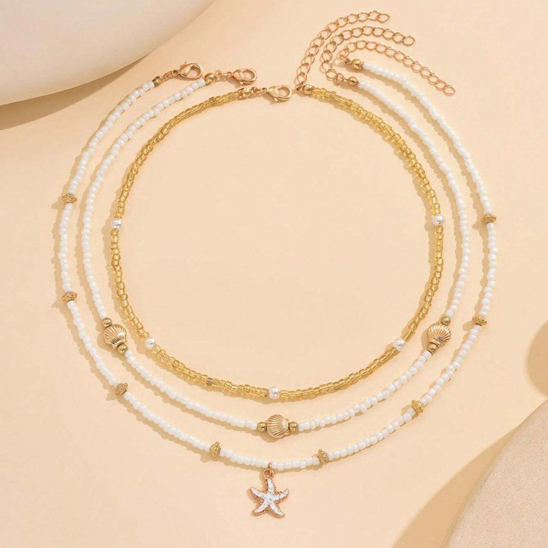 Vintage Bohemien Perlé-Halskette