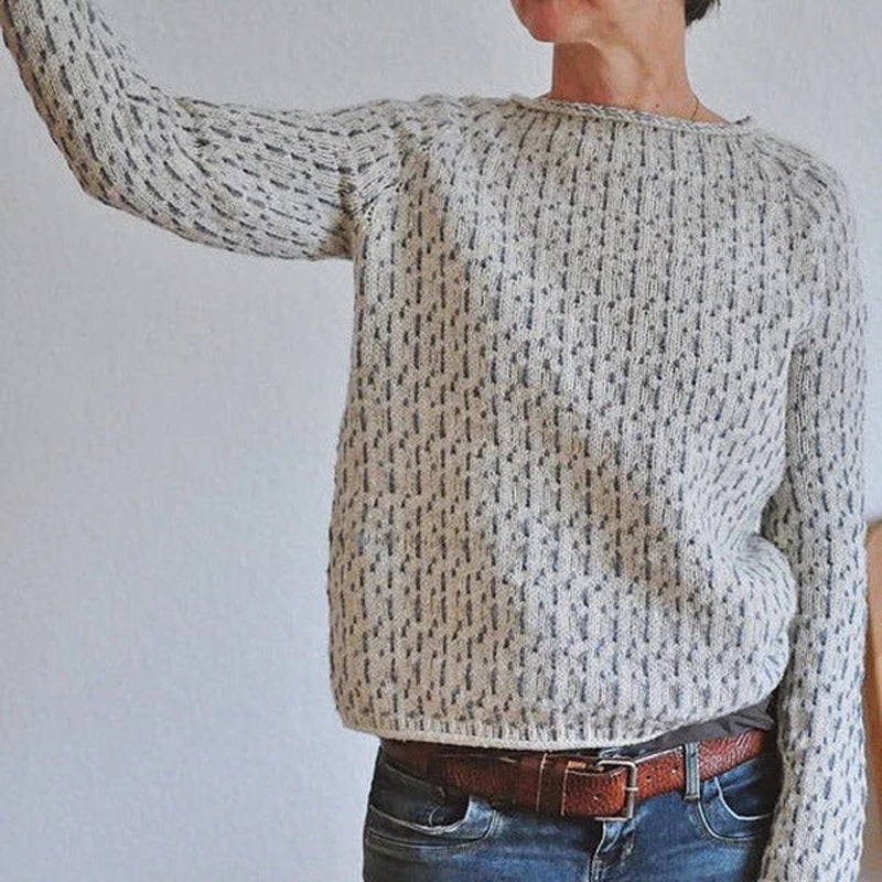 Lässiges gestricktes Pull-Over