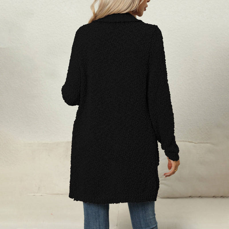 Lässiger einfarbiger Cardigan