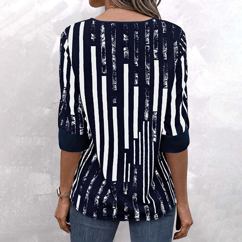 Vintage gestreifte Bluse