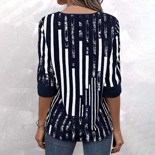 Vintage gestreifte Bluse