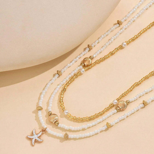 Vintage Bohemien Perlé-Halskette