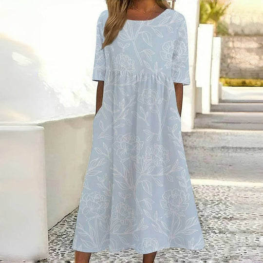 Legeres Kleid mit Blumenmuster