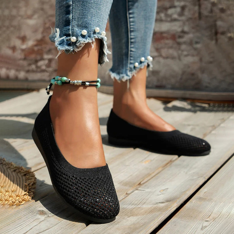 Bequeme luftdurchlässige Plateauschuhe