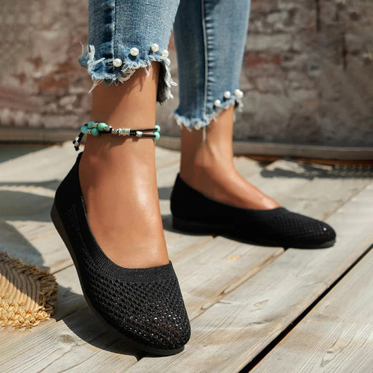 Bequeme luftdurchlässige Plateauschuhe