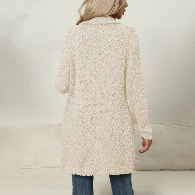 Lässiger einfarbiger Cardigan