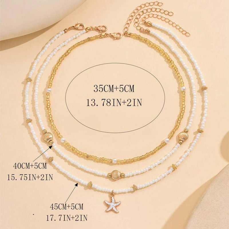 Vintage Bohemien Perlé-Halskette