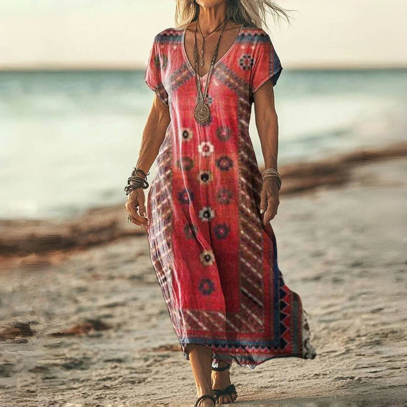 Ethnischer Vintage-Blumenrock