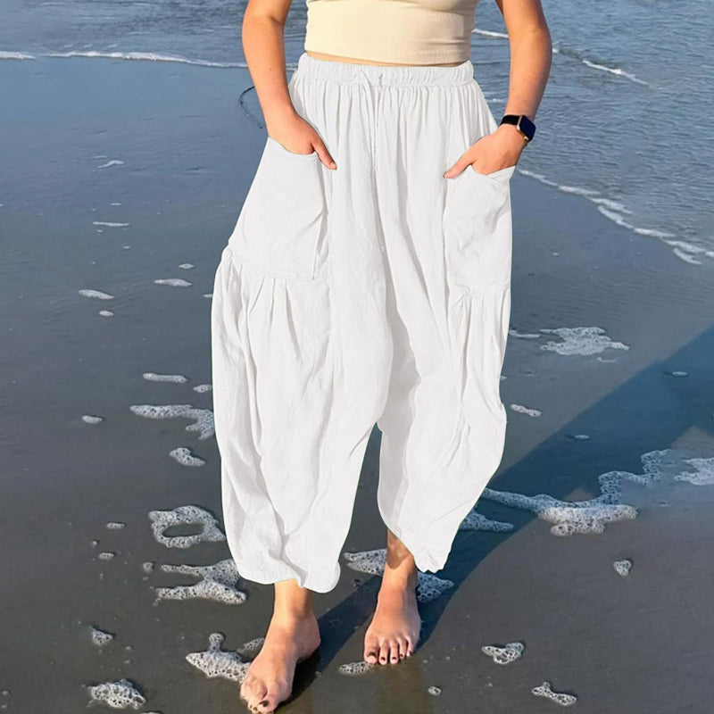 【Coton Et Lin】Bequeme Lässige Hose