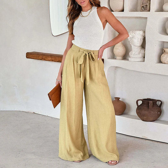 Lässige Hose mit weitem Bein