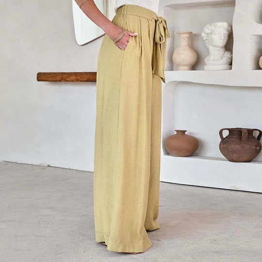 Lässige Hose mit weitem Bein