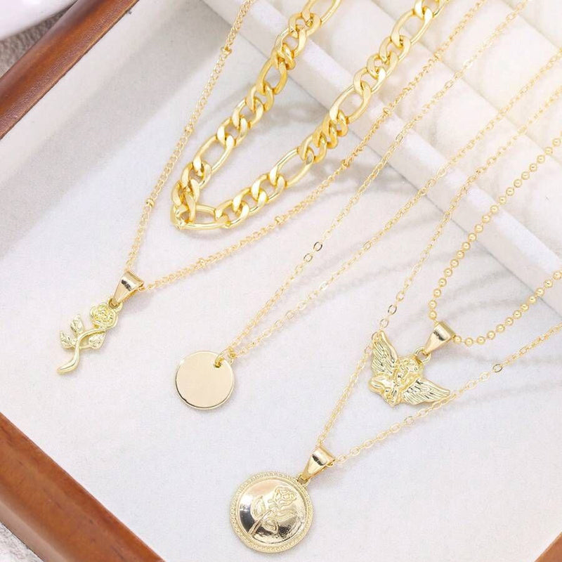 Bohemien Vintage Anhänger Halskette