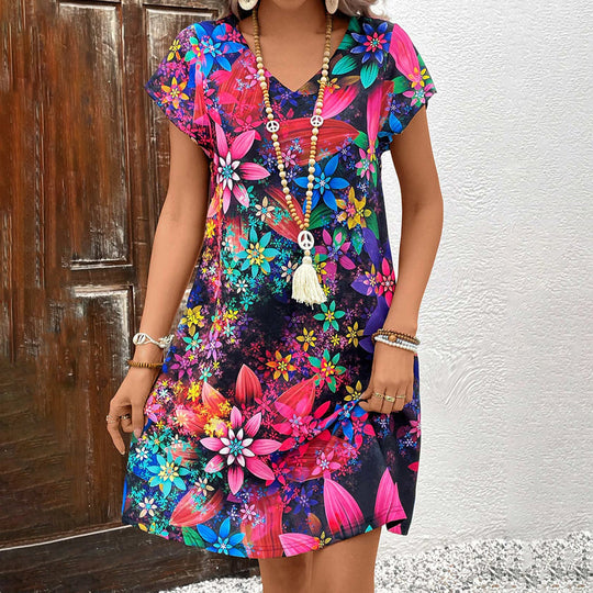 Vintage Kleid mit Blumenmuster