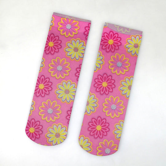 Atmungsaktive Blumen-Socken