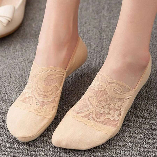 Atmungsaktive Blumenstrümpfe