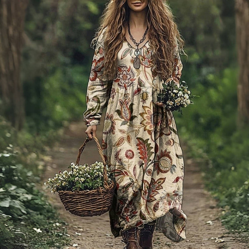 Vintage Kleid mit Blumenmuster