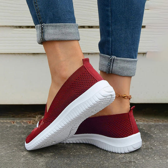 Atmungsaktive mit Blumen bestickte Schuhe