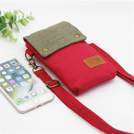 Vintage-Leinen-Tasche