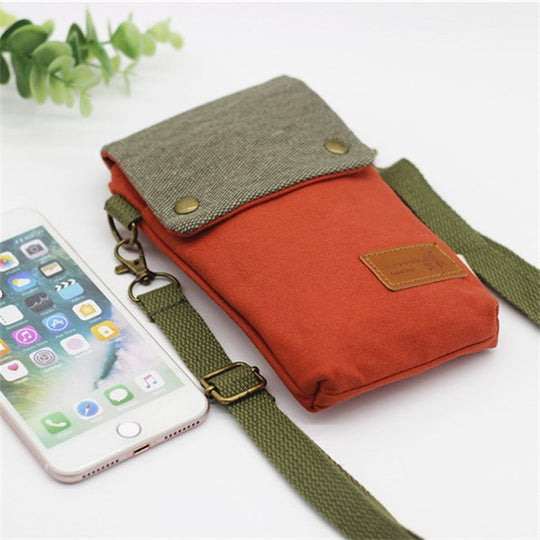 Vintage-Leinen-Tasche