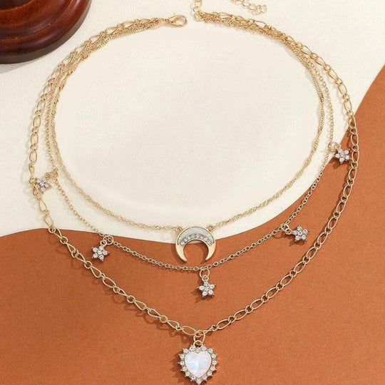 Bohemischer Vintage Anhänger-Halskette