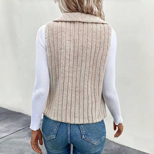 Lässiger Einfarbiger Cardigan