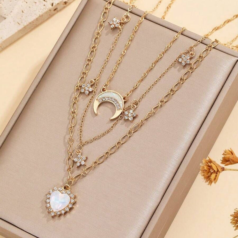 Bohemischer Vintage Anhänger-Halskette