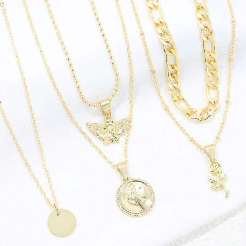 Bohemien Vintage Anhänger Halskette