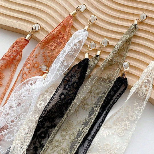 Eleganter bestickter Blumen-Schal