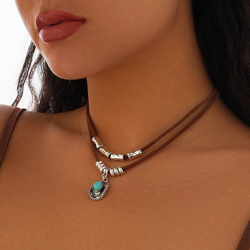 Vintage Anhänger Halskette