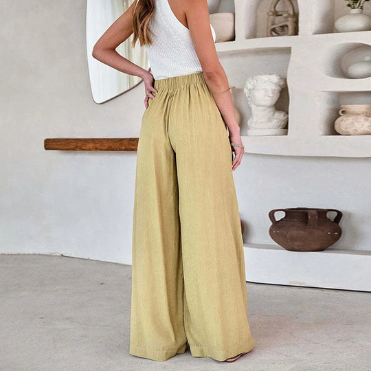 Lässige Hose mit weitem Bein