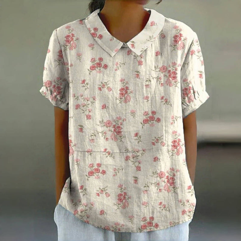 Vintage Bluse mit Blumenmuster