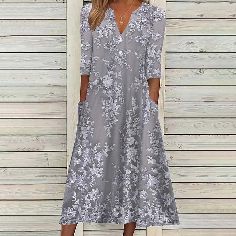 Vintage Kleid mit Blumenmuster