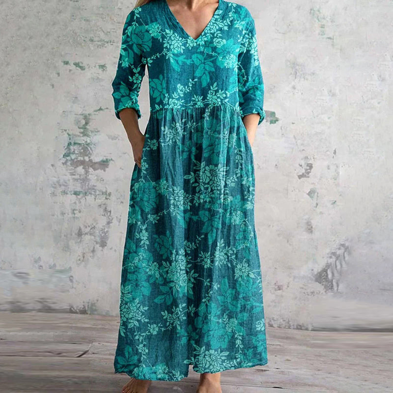 Vintage Kleid mit Blumenmuster