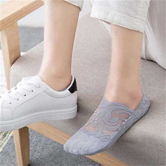 Atmungsaktive Blumenstrümpfe