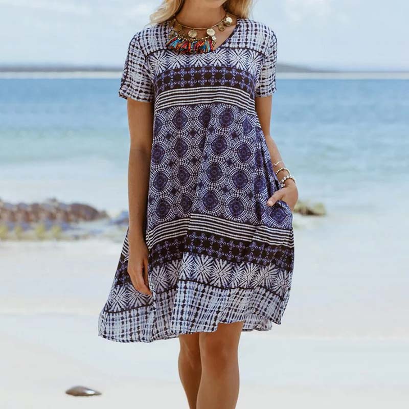 Weite Ethno-Vintage-Kleider