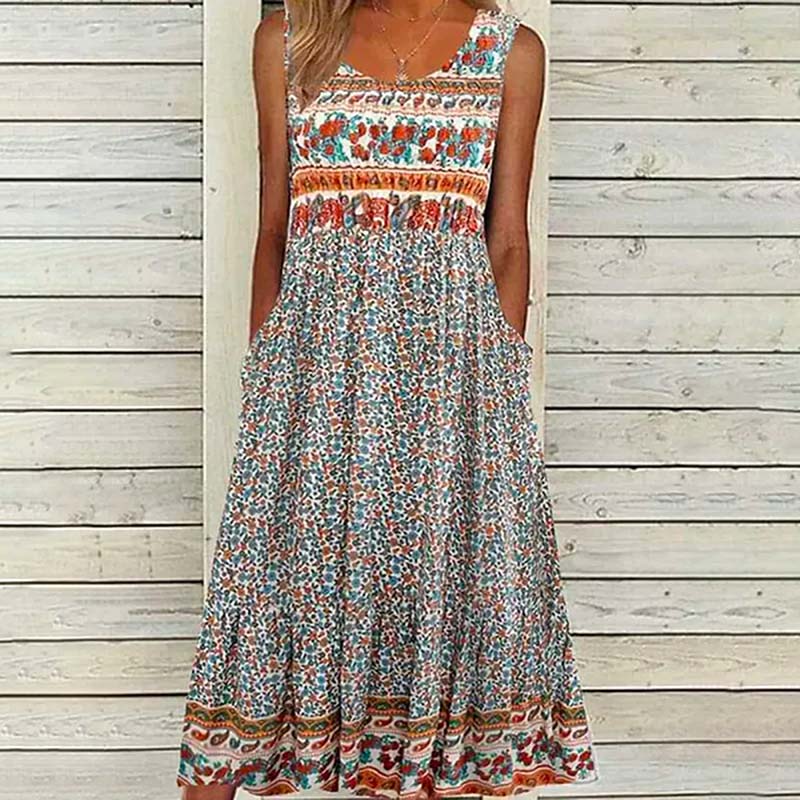 Vintage Kleid mit Blumenmuster