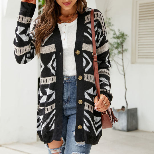 Vintage lockerer gestrickter Cardigan